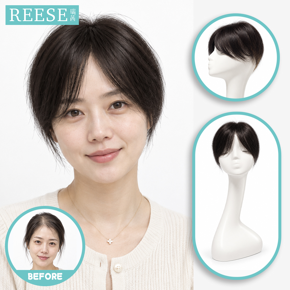 D620497009 全手织真人发短直发片