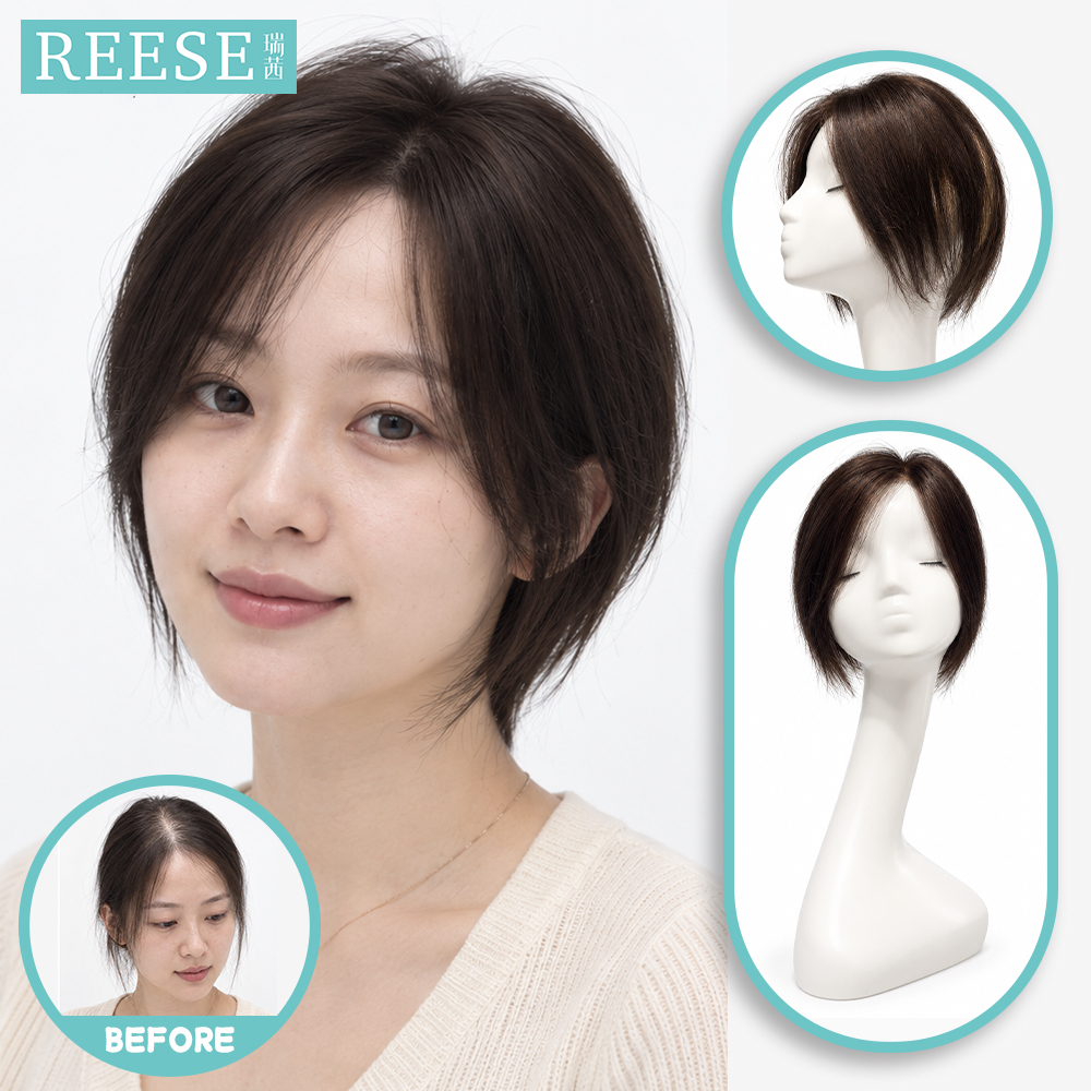 D620498006 全手织真人发短直发片