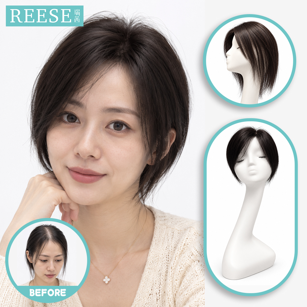 F620497407 全手织真人发短直发片