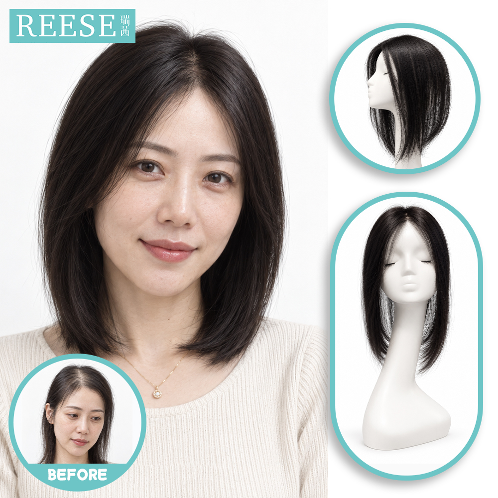 F620499434 全手织真人发中长直发片